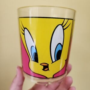 Vintage 1991 Tweety Bird Plastic Drinking Cup 90s Nostalgic Drinkware